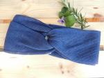 Organic Linen Blue Head Band