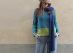 Maglia Bi-Color Art.Begonia color Oceano
