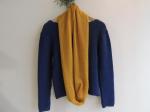 Scarf-Neck yellow color