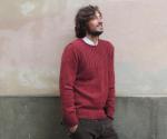 Man Sweater Art.Ibisco Red color