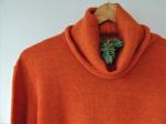 High Neck woman Sweater Art.Gala Orange color