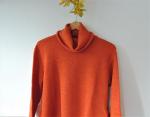High Neck woman Sweater Art.Gala Orange color