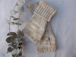 Fingerless Gloves Beige Color