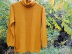 High Neck woman Sweater Art.Nadia Ocra Yellow color