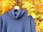 High Neck woman Sweater Art.Gala Blue color