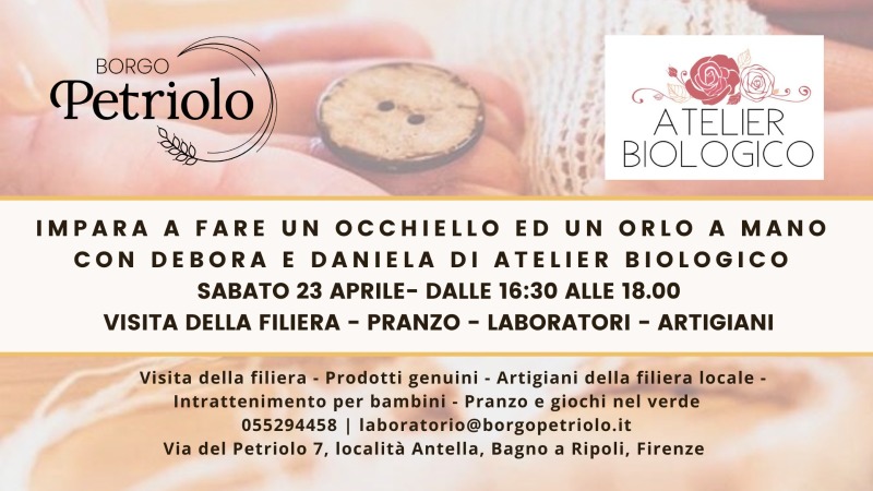 Atelier Biologico - Workshop e dialogo su moda sostenibile con Atelier Biologico